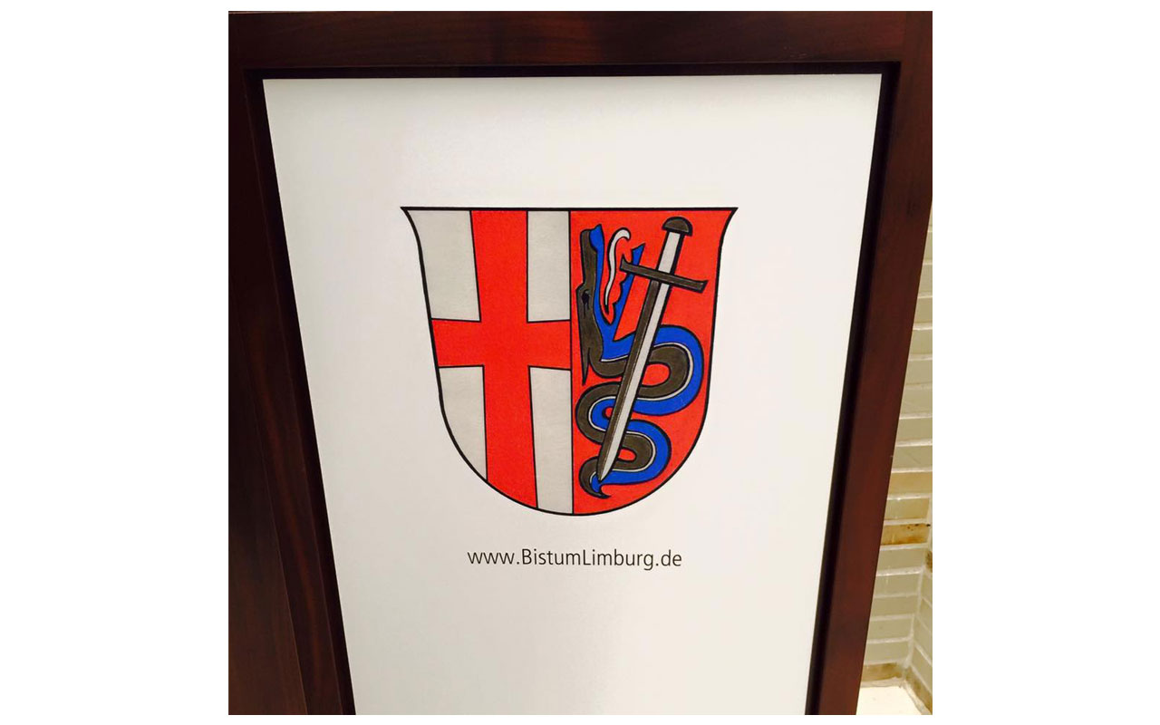 Wappen des Bistums Limburg. © Lilly Moments