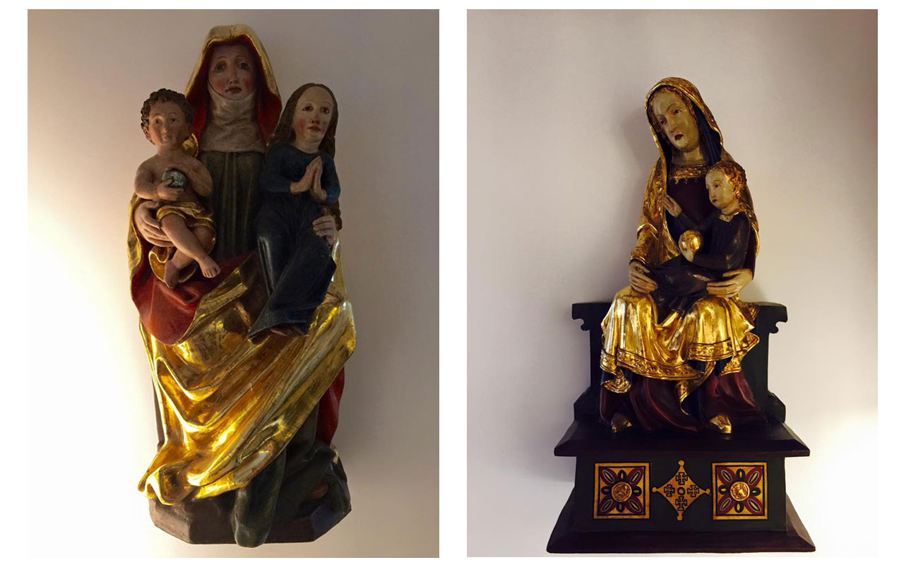 Jeweils links und rechts: Heilige Maria Mutter Gottes. © Lilly Moments