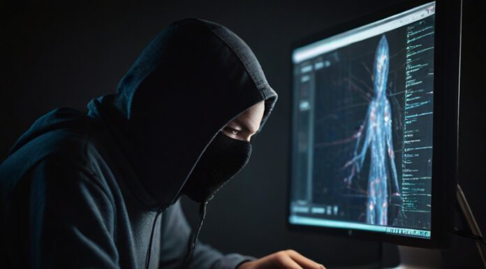 „Elysium“-Prozess: Lange Haftstrafen für Betreiber der Kinderporno-Plattform gefordert Ein Darknet-Nutzer, der Kindermissbrauch verbreitet. © Neues Limburg | mit Leonard.ai generiert | Symbolbild