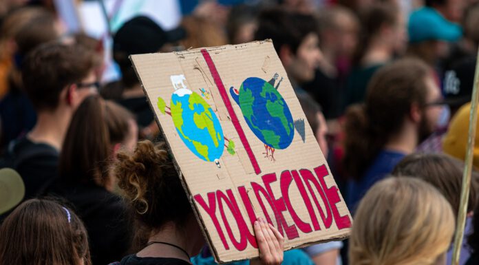 Schüler gehen auch in Limburg für Klimaschutz auf die Straße Schülerin hält auf einer Fridays For Future Demonstration ein Schild mit der Aufschrift „You Decide“ hoch. © Dominic Wunderlich, Pixabay