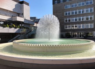 Pusteblume Limburg: Wasser marsch! Die Pusteblume in Limburg sprudelt nach einer Zwangspause vergangenes Jahr wieder. © Luís Matos