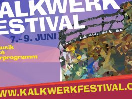 Kalkwerk Festival: Ein Wochenende unter Freunden Das 39. Kalkwerk Festival findet dieses Jahr vom 7. bis zum 9. Juni im alten Kalkwerk zwischen Limburg und Diez statt. Grafik: Neues Limburg aus Festivalprogramm